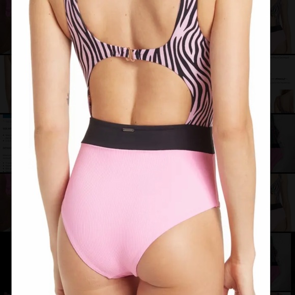 MAAJI Striped Fantasy Sherbet One-Piece
Swimsuit. Reversible, size small - Picture 7 of 11